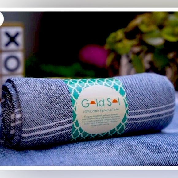 Gold Sol 100% Cotton Pestemal Towel (Turkish Towel) - Picture 1 of 4